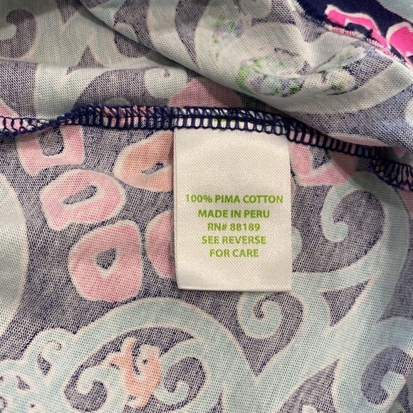 Lilly Pulitzer Marlisa Maxi Dress Bright Navy Behind The Gate Size Medium - Picture 9 of 9